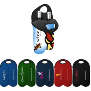 PB0190 Neoprene Dual Wine Tote Bags